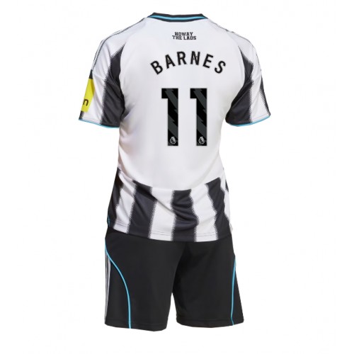 Dres Newcastle United Harvey Barnes #11 Domaci za djecu 2025-26 Kratak Rukav (+ kratke hlače)